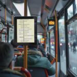 Aluminum Frame Touch Monitors in public transport