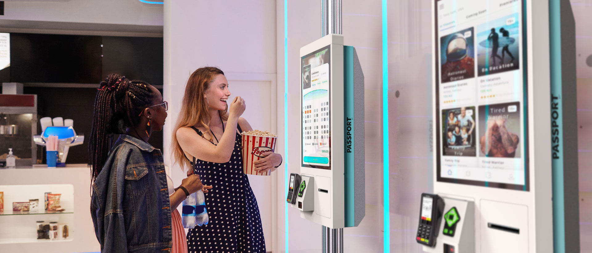 Interactive kiosks PP27 Ticketing in cinemas