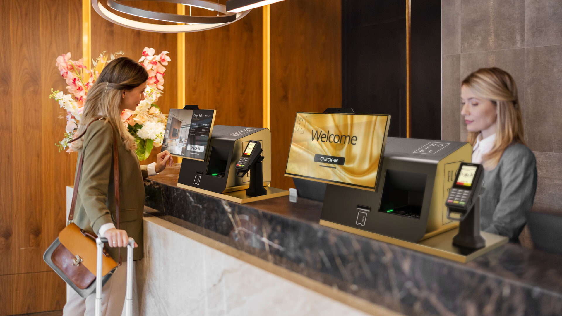 self-check-in kiosk for hotels