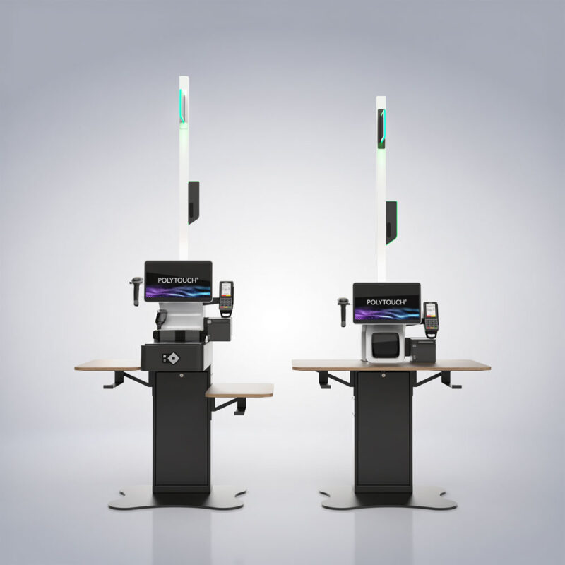 Sco Register Self-checkout cash register as an integrated solution or table version