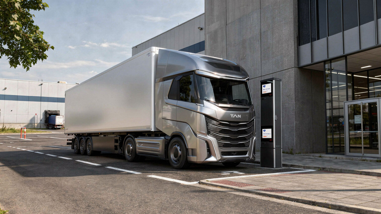 Outdoor Logistic Terminal Self-Service for Trucks & Cars - Pyramid Computer