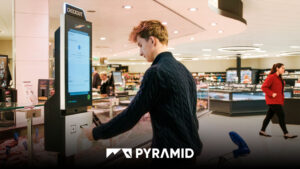 POLYTOUCH SWIFT as a pre-order kiosk at EDEKA Jensen in Hamburg-Uetersen