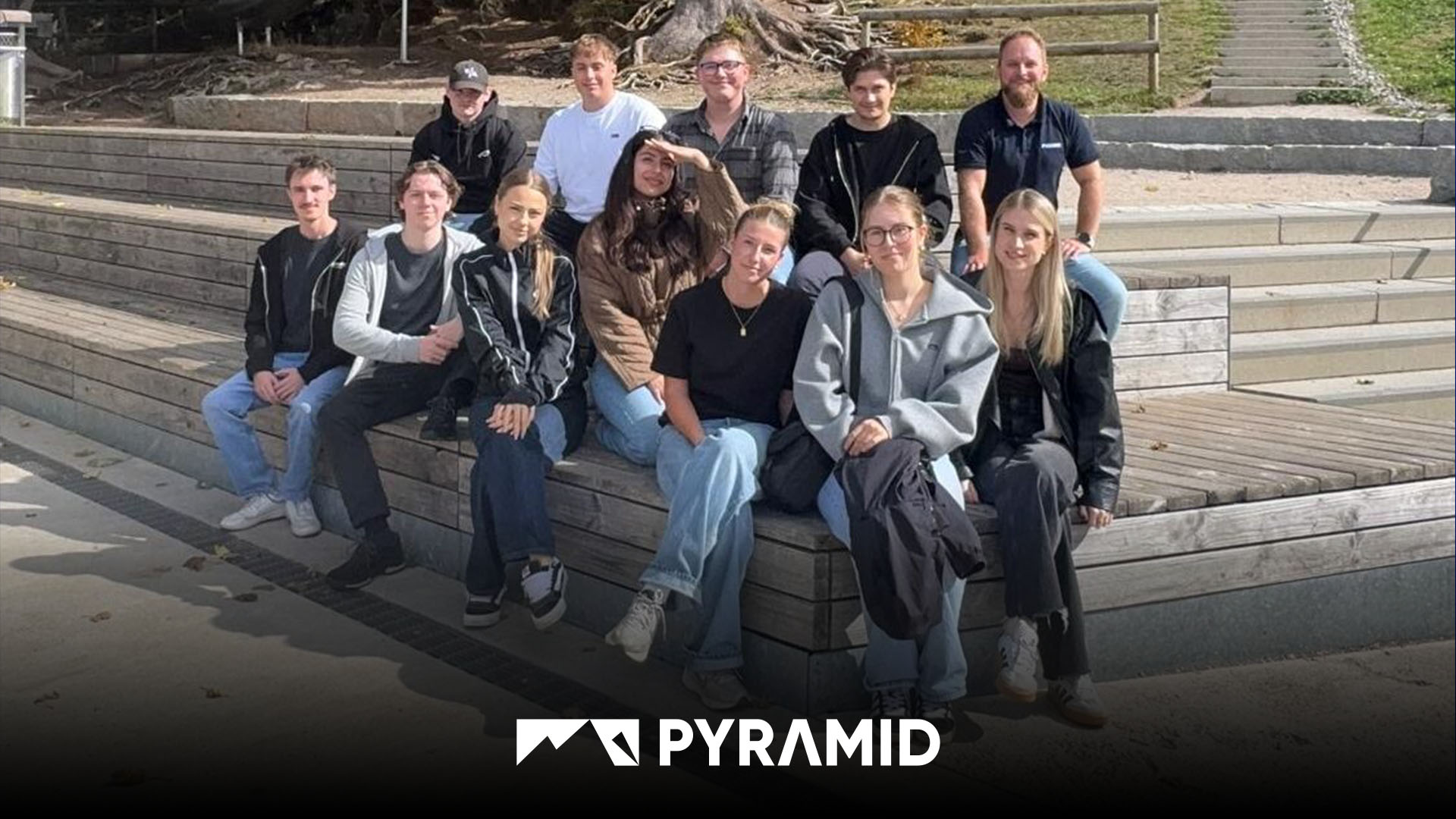 Apprentices from Pyramid Computer  on a group outing to the Schauinsland near Freiburg