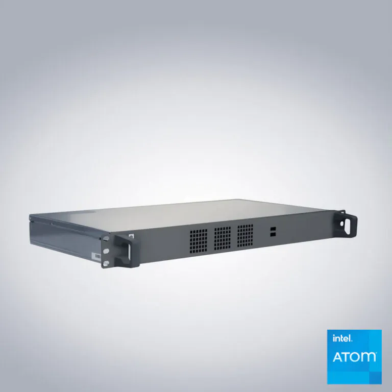 Server with 1U and 225mm installation depth