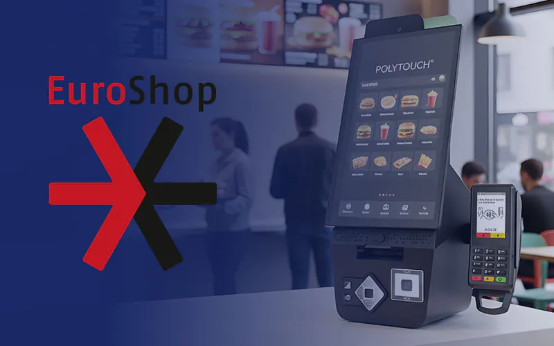Pyramid EuroShop 2026 with self-checkout and self-ordering terminals in live operation